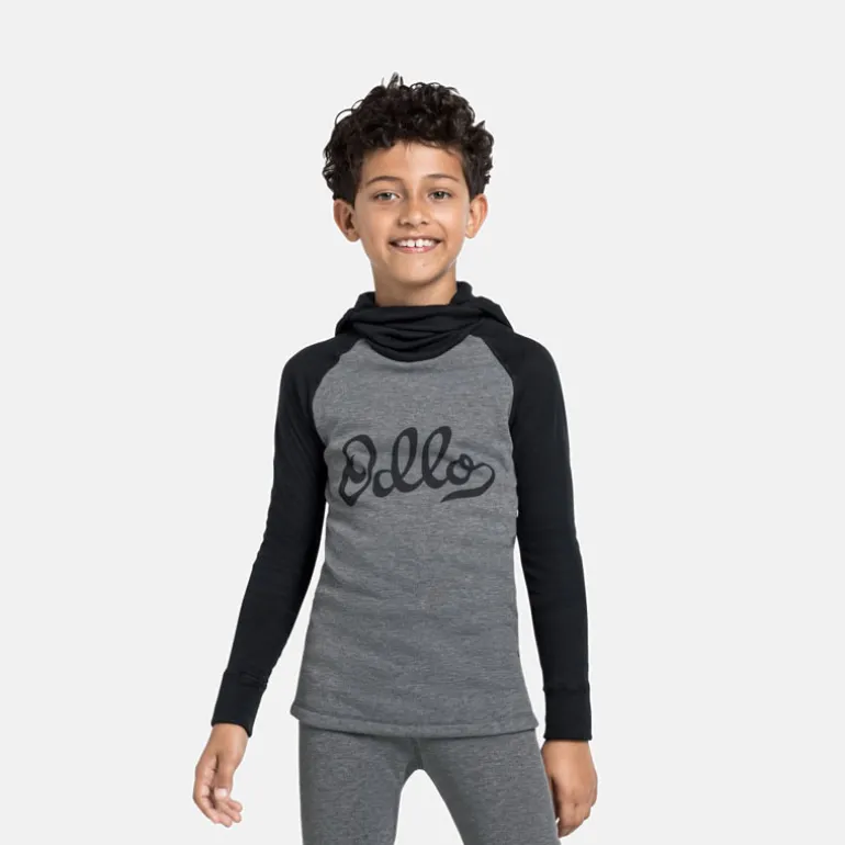 Active Warm Eco Kids - Odlo - Black - Steel Grey