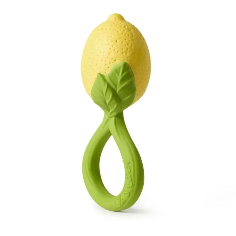 Anneau de dentition et Hochet - Citron - Oli and Carol