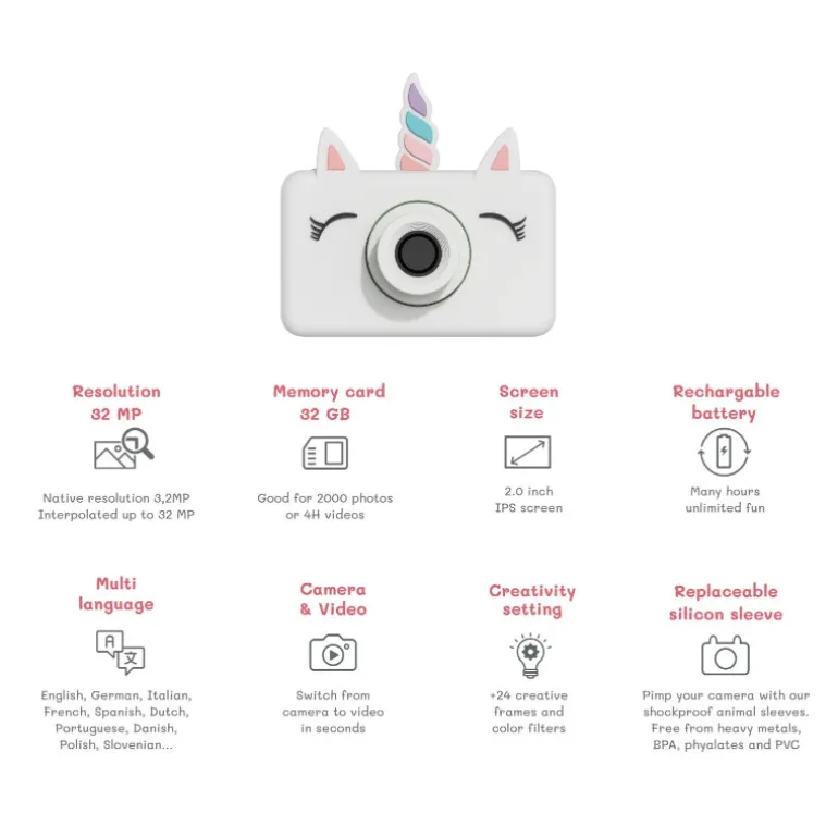 Appareil photo The Zoofamily - Zoo friends - Licorne