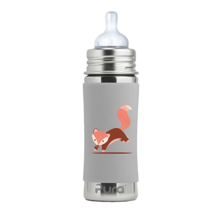 Biberon inox évolutif Pura - 325 ml - Fox