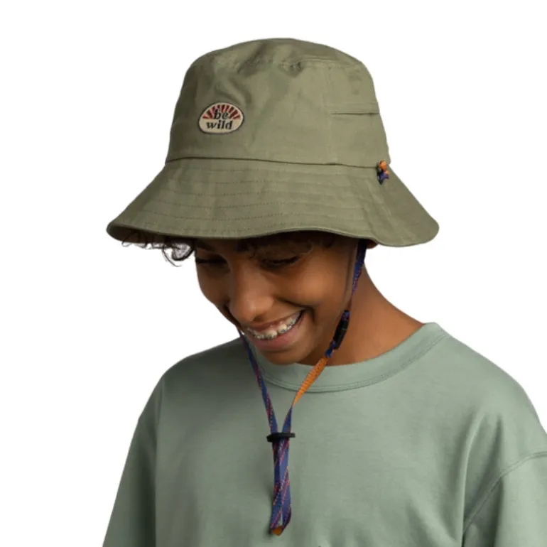 Bob enfant larges bords Booney - Buff - Forest