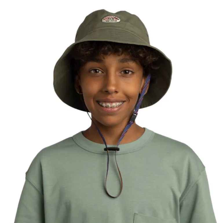 Bob enfant larges bords Booney - Buff - Forest