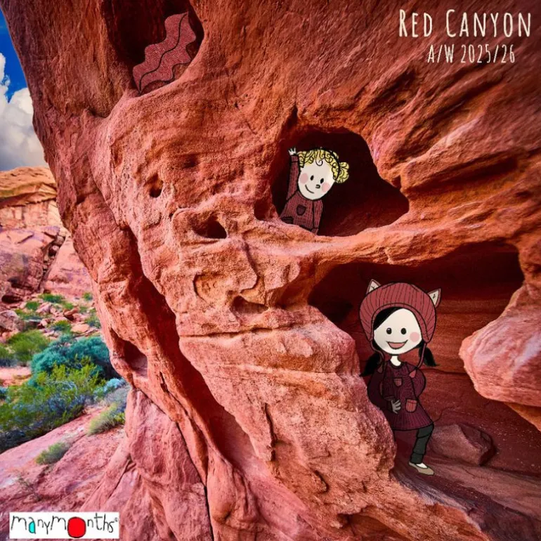 Body en laine - Manches longues - évolutif de Manymonths - Red Canyon