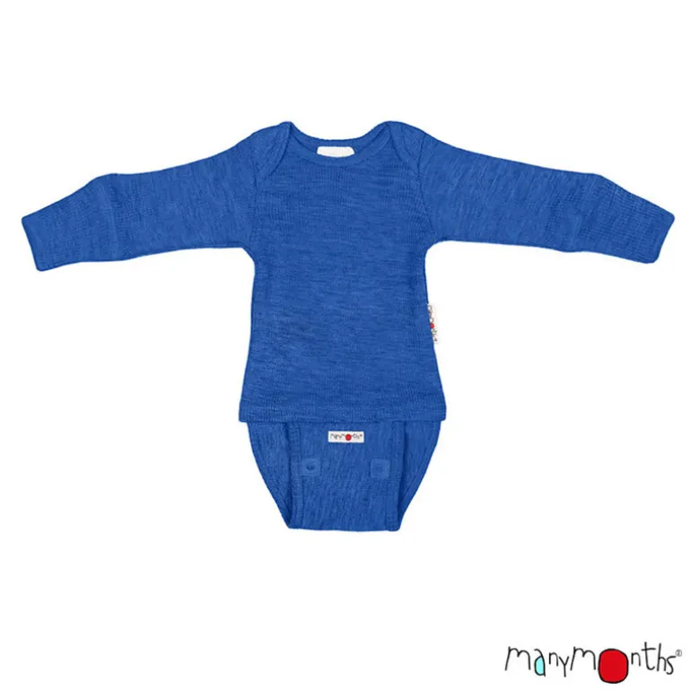 Body en laine - Manches longues - évolutif de Manymonths - Classic Blue