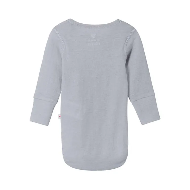 Body en laine merinos - Manches longues - Utu - Reima - Melange Gris clair