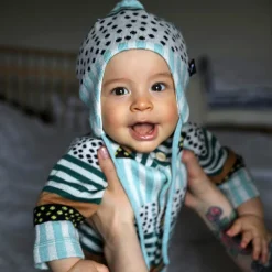 Bonnet bébé en laine mérinos - Moomin Yngst - Reima - Cool Green