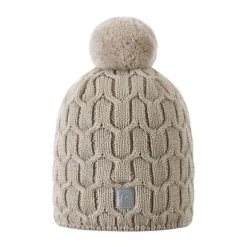 Bonnet enfant en laine merinos Nyksund - Reima - Earthy Beige