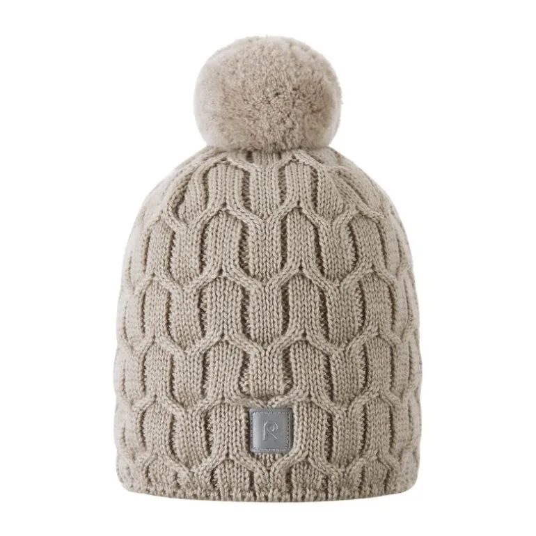 Bonnet enfant en laine merinos Nyksund - Reima - Earthy Beige
