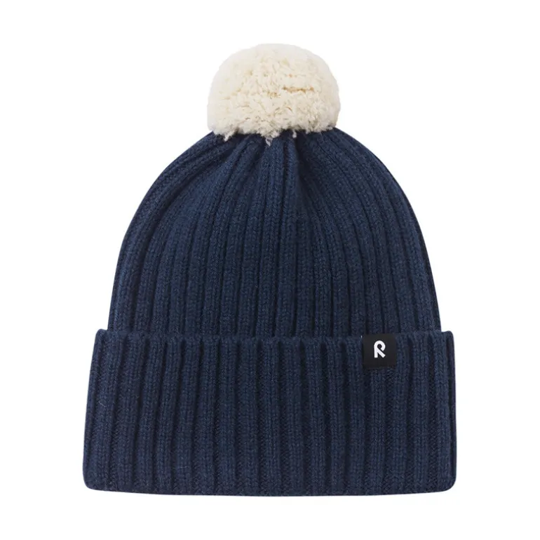 Bonnet enfant en laine merinos Topsu - Reima - Navy