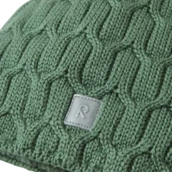 Bonnet enfant en laine merinos Nyksund - Reima - Green Clay