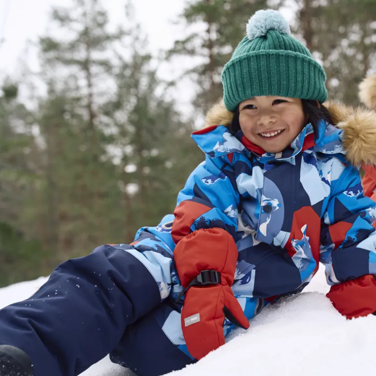 Bonnet enfant en laine merinos Topsu - Reima - Deeper Green