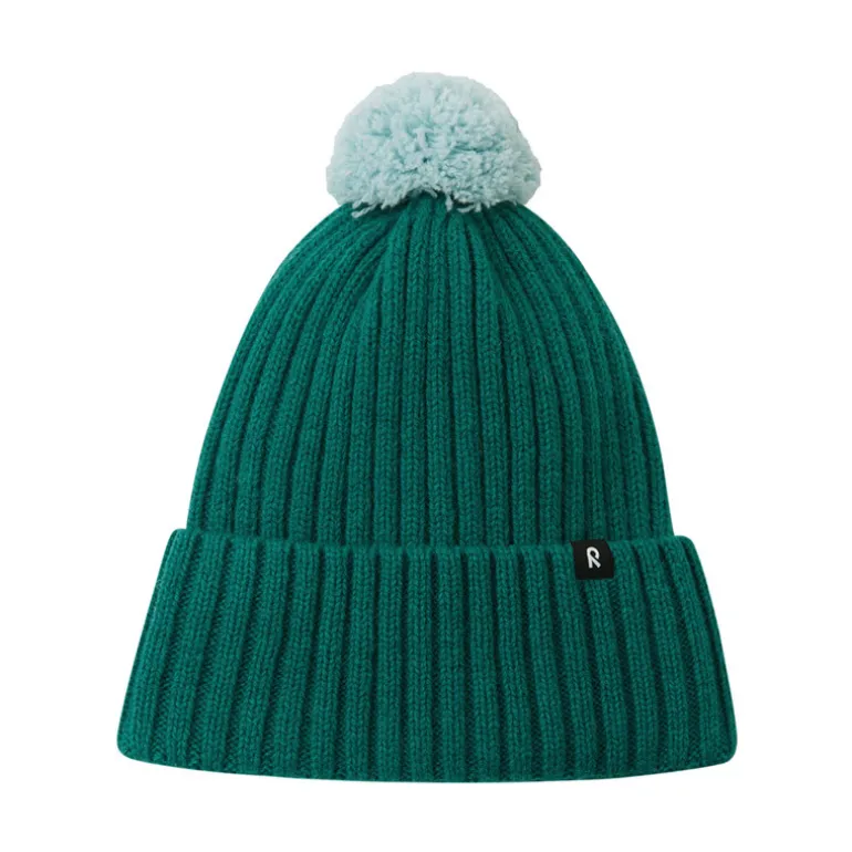 Bonnet enfant en laine merinos Topsu - Reima - Deeper Green