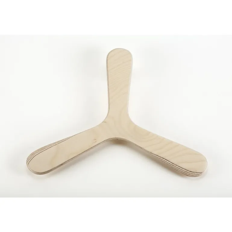 Boomerang en bois à peindre soi-même - à partir de 9 ans