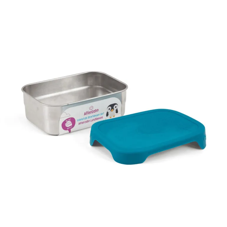 Boîte goûter inox Affenzahn - Requin Petrole