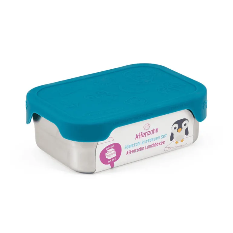Boîte goûter inox Affenzahn - Requin Petrole