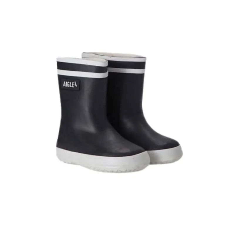 Botte de pluie fourrée bébé Baby Flac Fur - Aigle - Marine