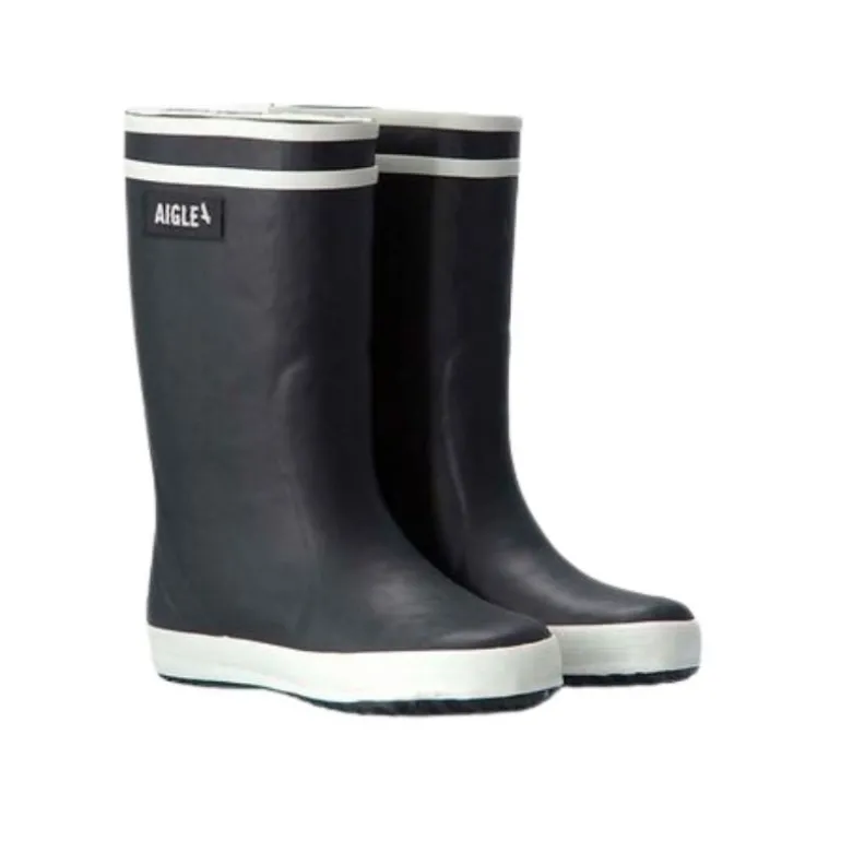 Botte de pluie fourrée enfant Lolly Pop Fur - Aigle - Marine