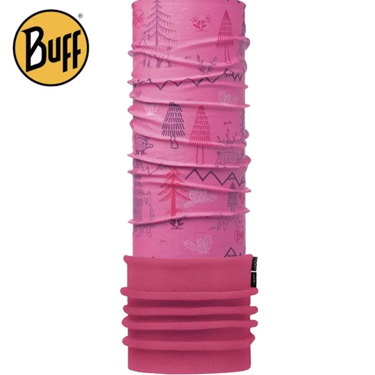 Buff polaire bébé - 45-50 cm - Sapins roses