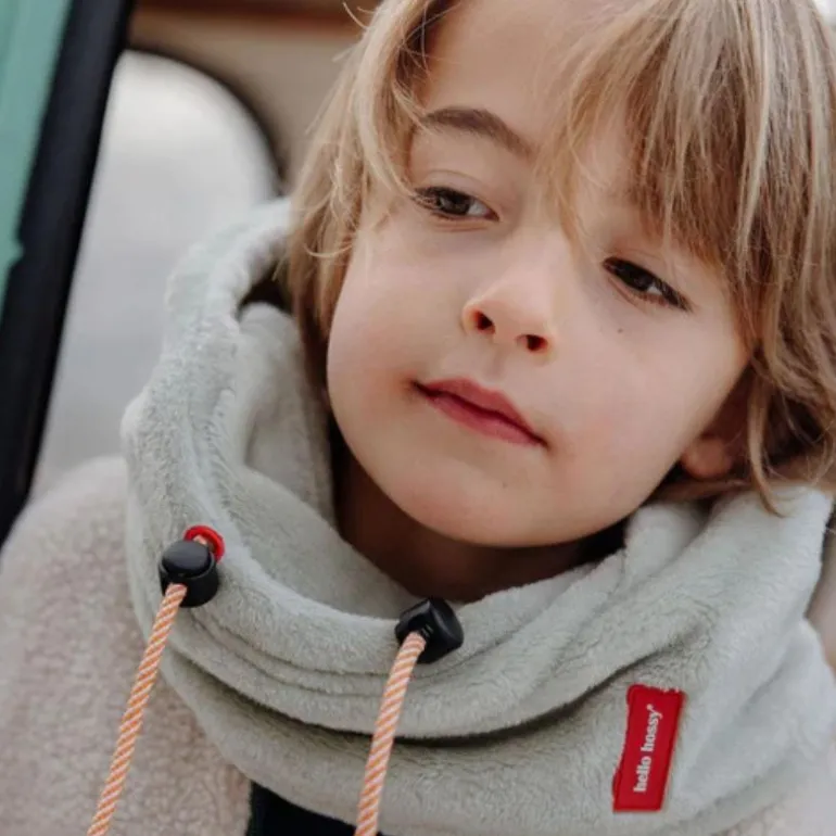 Cagoule polaire bébé Warmy - Hello Hossy - Green