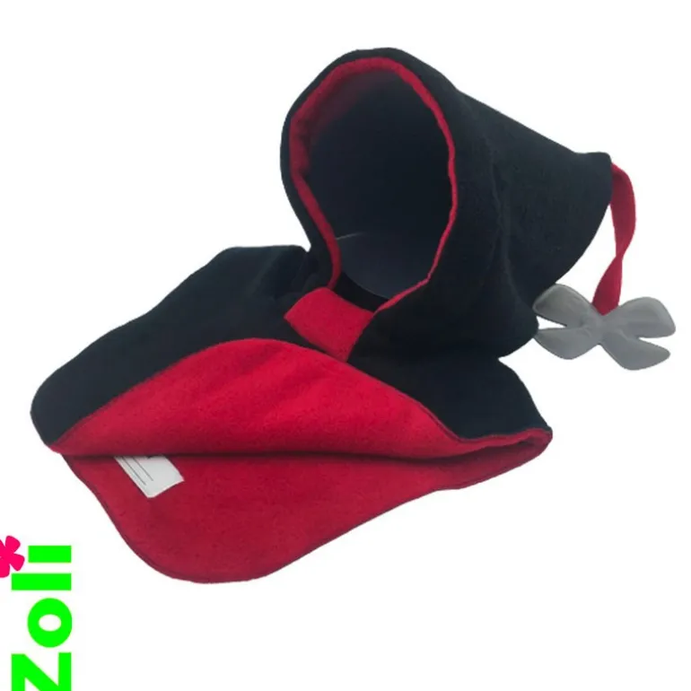Capuchon bébé Zoli - Noir / Rouge
