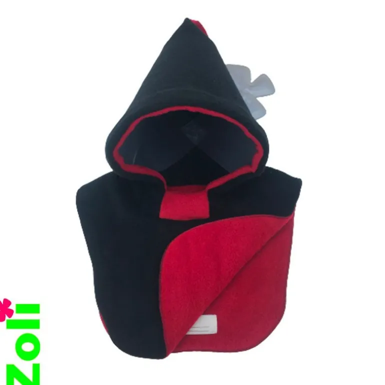 Capuchon bébé Zoli - Noir / Rouge