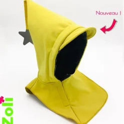 Capuchon enfant imperméable Jaune/Anthracite - Zoli