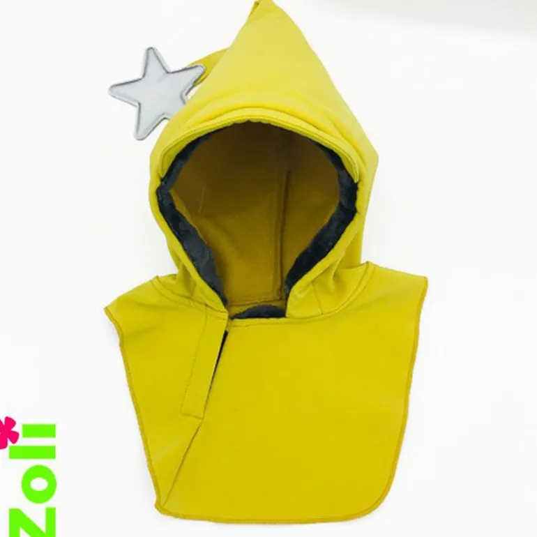 Capuchon enfant imperméable Jaune/Anthracite - Zoli