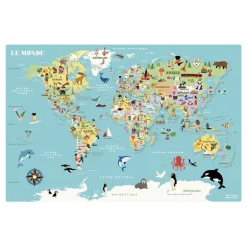 Carte du monde magnétique - Vilac