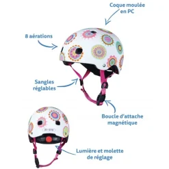 Casque bol enfant Micro - 3-6 ans (48 - 53 cm ) - Dot