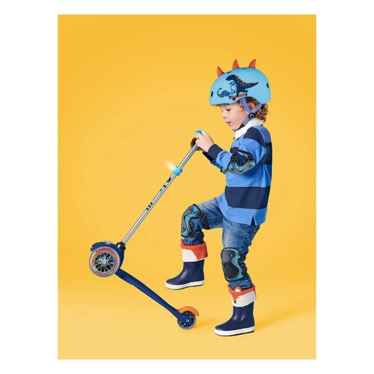 Casque bol enfant Micro - 4-12ans (52 - 56 cm ) - Dino 3D
