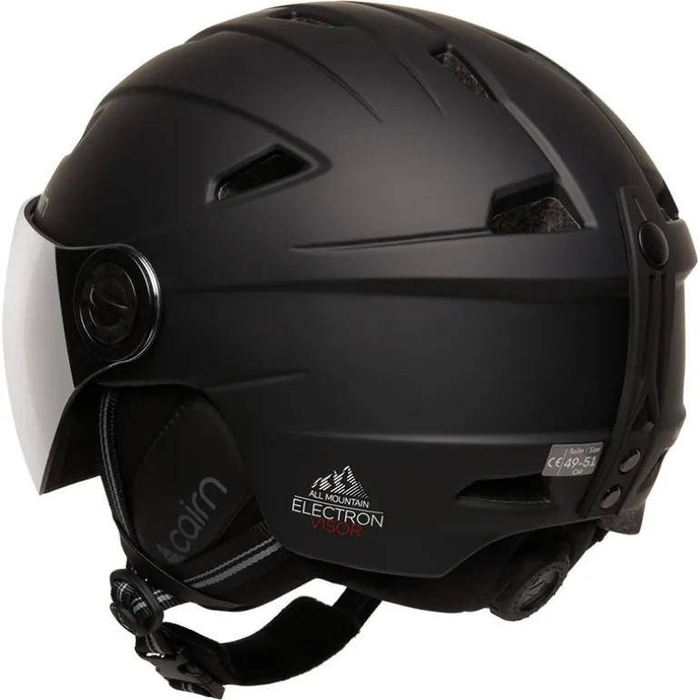 Casque ski visière enfant Android Visor J - Cairn - Mat Black
