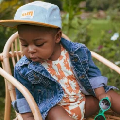 Casquette enfant five panel anti-UV - KietLa - Sun Denim