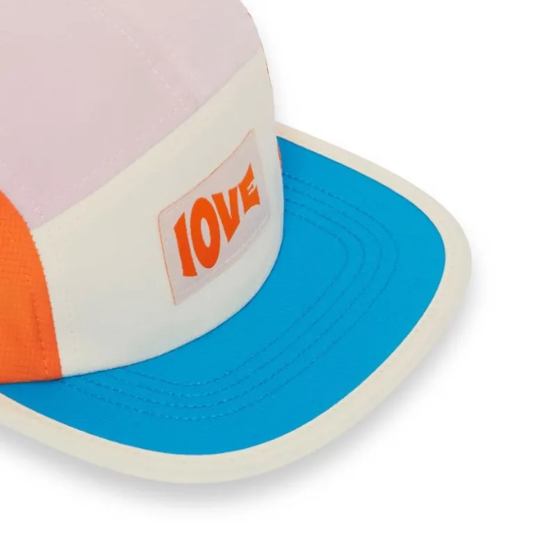 Casquette enfant five panel anti-UV - KietLa - Rose Love