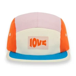Casquette enfant five panel anti-UV - KietLa - Rose Love