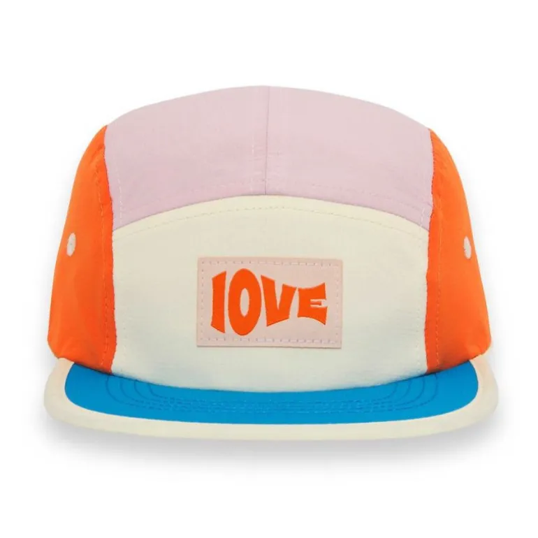 Casquette enfant five panel anti-UV - KietLa - Rose Love