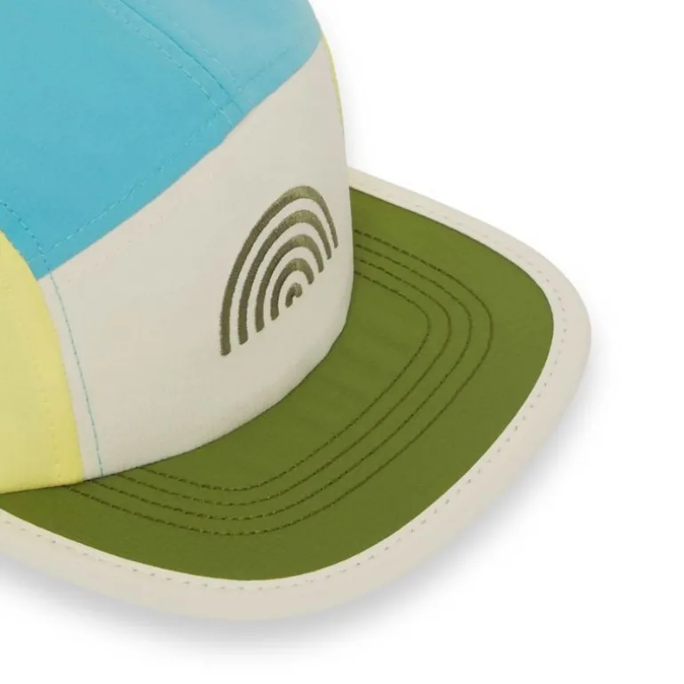 Casquette enfant five panel anti-UV - KietLa - Bleu Arc En Ciel