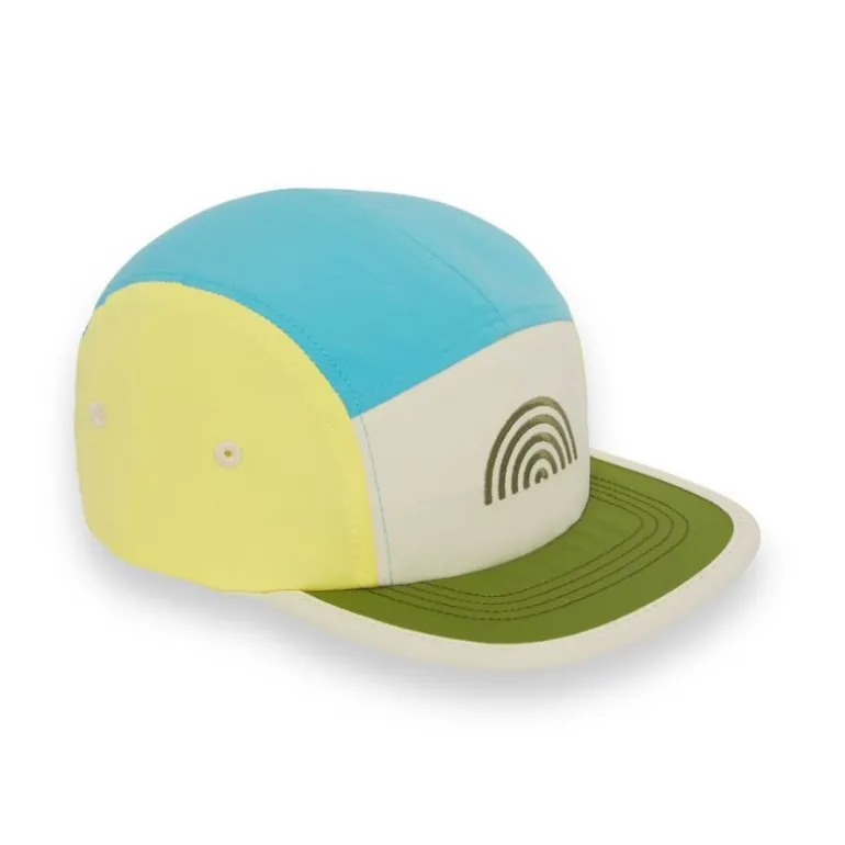 Casquette enfant five panel anti-UV - KietLa - Bleu Arc En Ciel