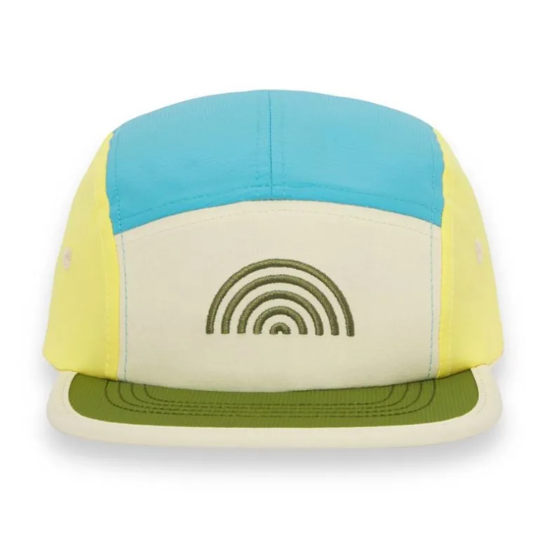 Casquette enfant five panel anti-UV - KietLa - Bleu Arc En Ciel