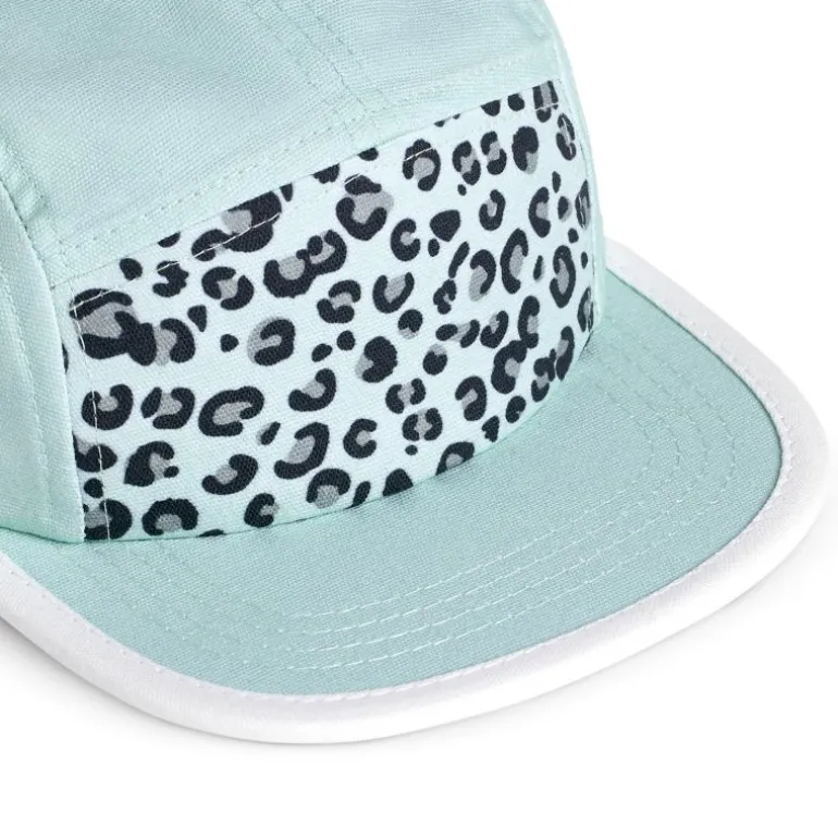 Casquette enfant five panel anti-UV - KietLa - Leopard Vert