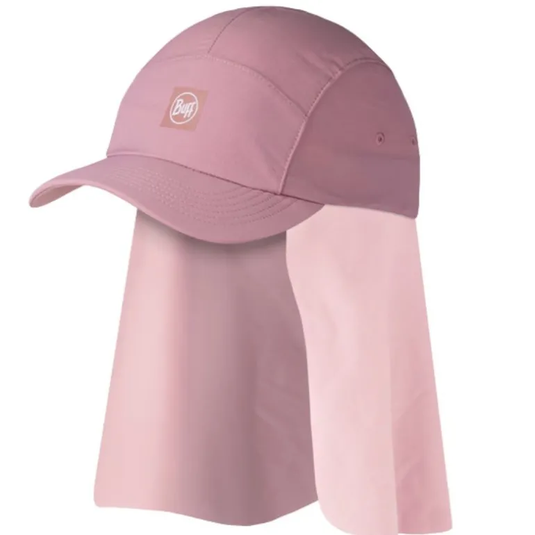 Casquette enfant protège-nuque Bimini - Buff - Solid Orchid