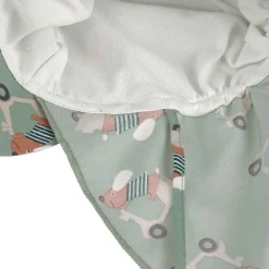 Casquette protége nuque anti-uv bébé - Lassig - Scooter/chien vert