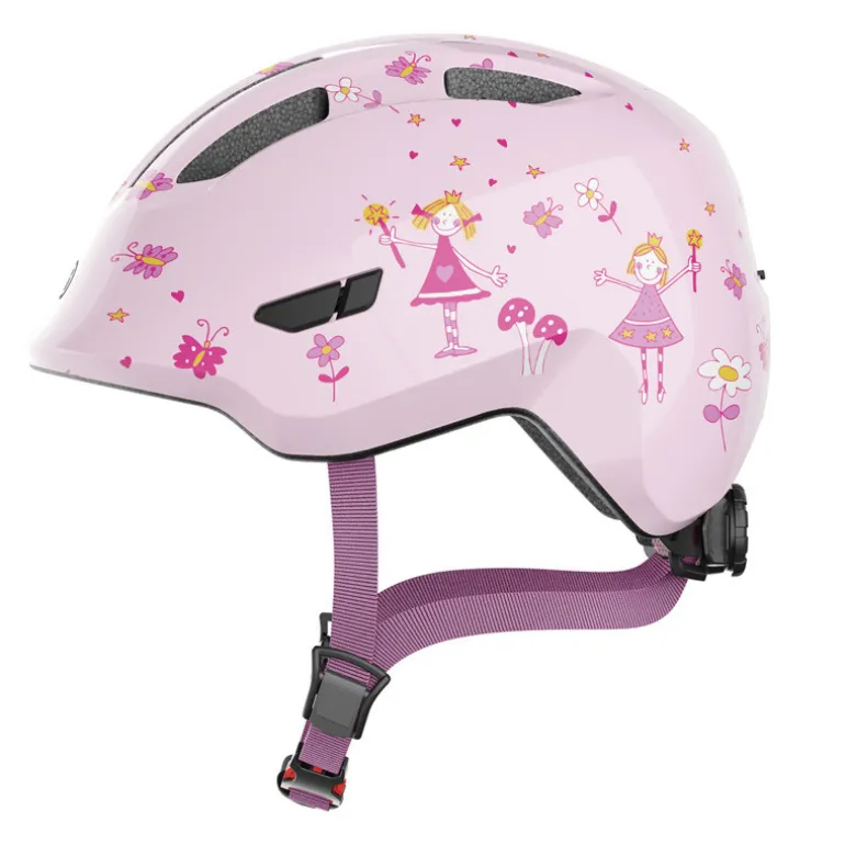 Casque vélo bébé - Abus Smiley 3.0 - Rose Princesse