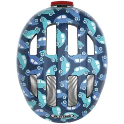 Casque vélo enfant avec éclairage - Abus Smiley 3.0 LED - Blue Car