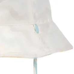Chapeau anti-UV bébé réversible - Lassig - Vagues écru