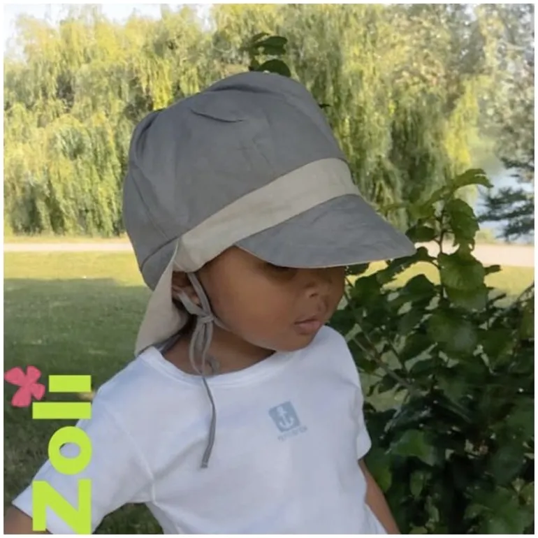 Chapeau zoli bébé/enfant en lin - Taupe/Beige