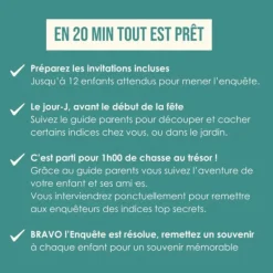 Chasse aux trésors pour enfants L’enquête anniversaire - En Cavale