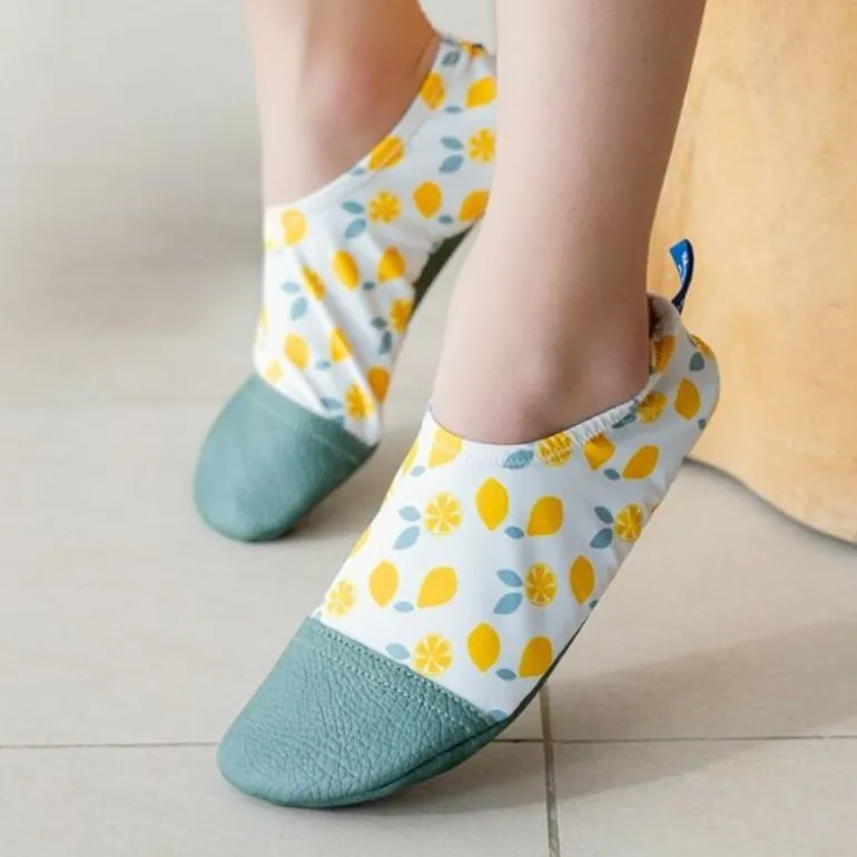 Chaussons souples enfant - Les Pas Petits - Les Petits Citrons Jaunes