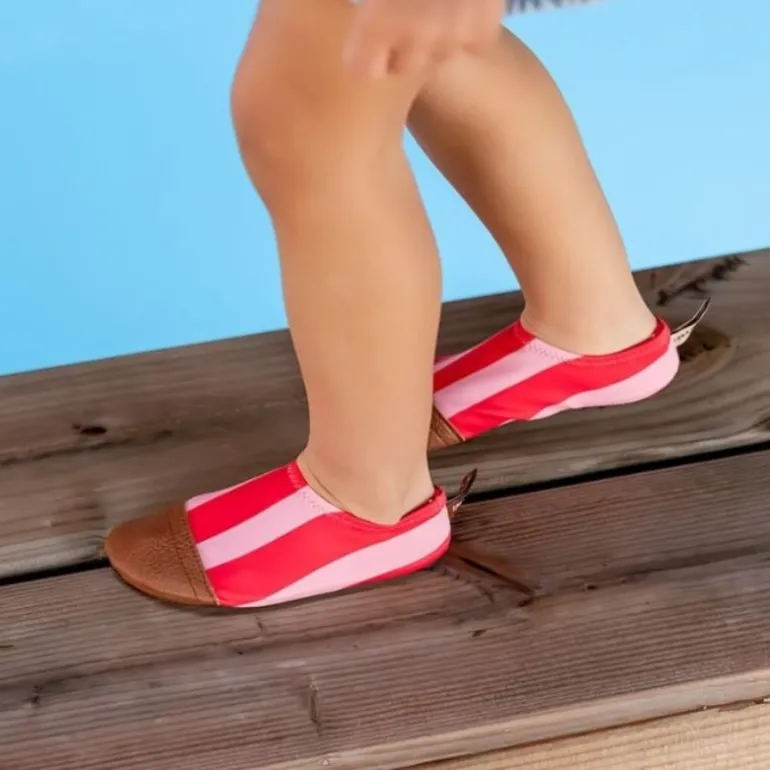 Chaussons souples enfant - Les Pas Petits - Les petits marins - Grenadine