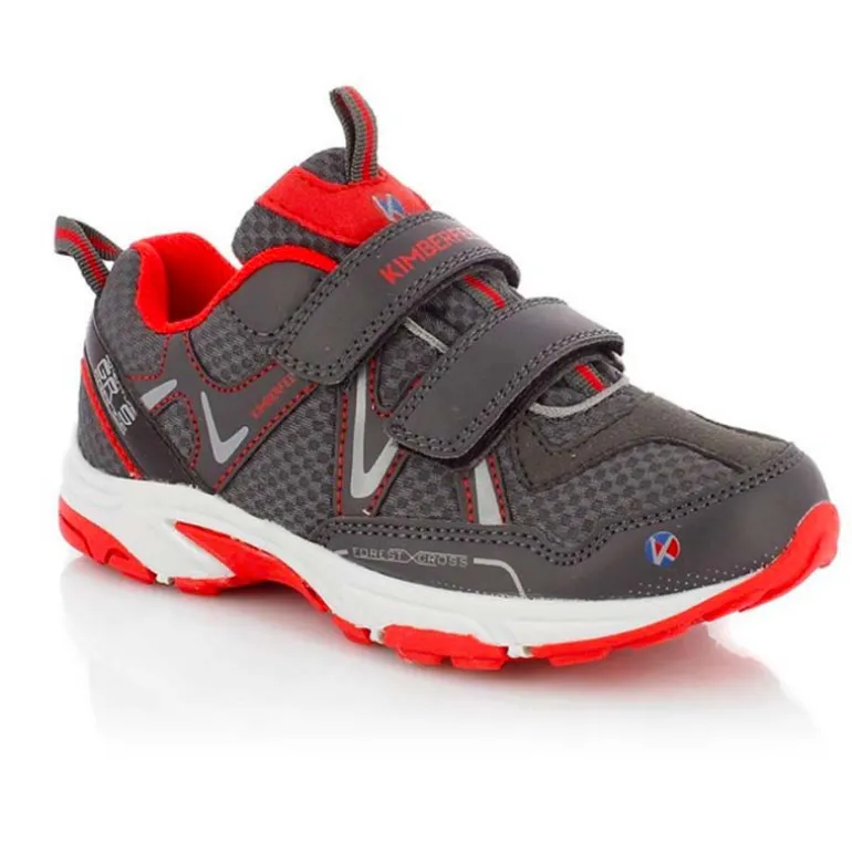 Chaussure multi-activités enfant avec velcro - Kimberfeel Pilat - Anthracite
