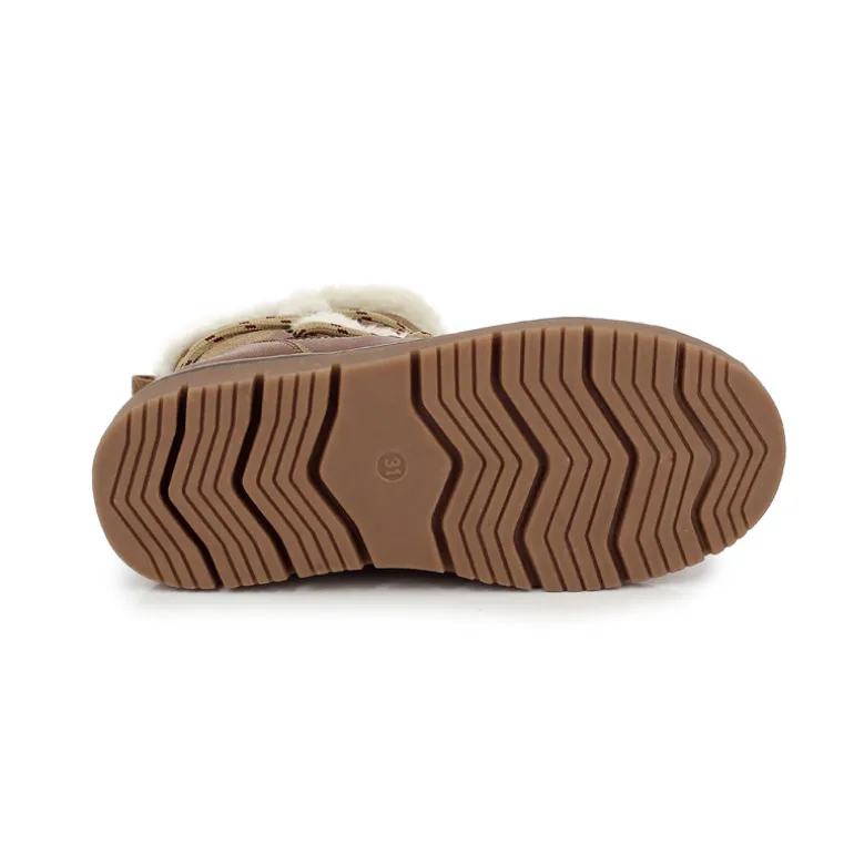 Chaussures chaudes enfant Skadi - Kimberfeel - Cognac